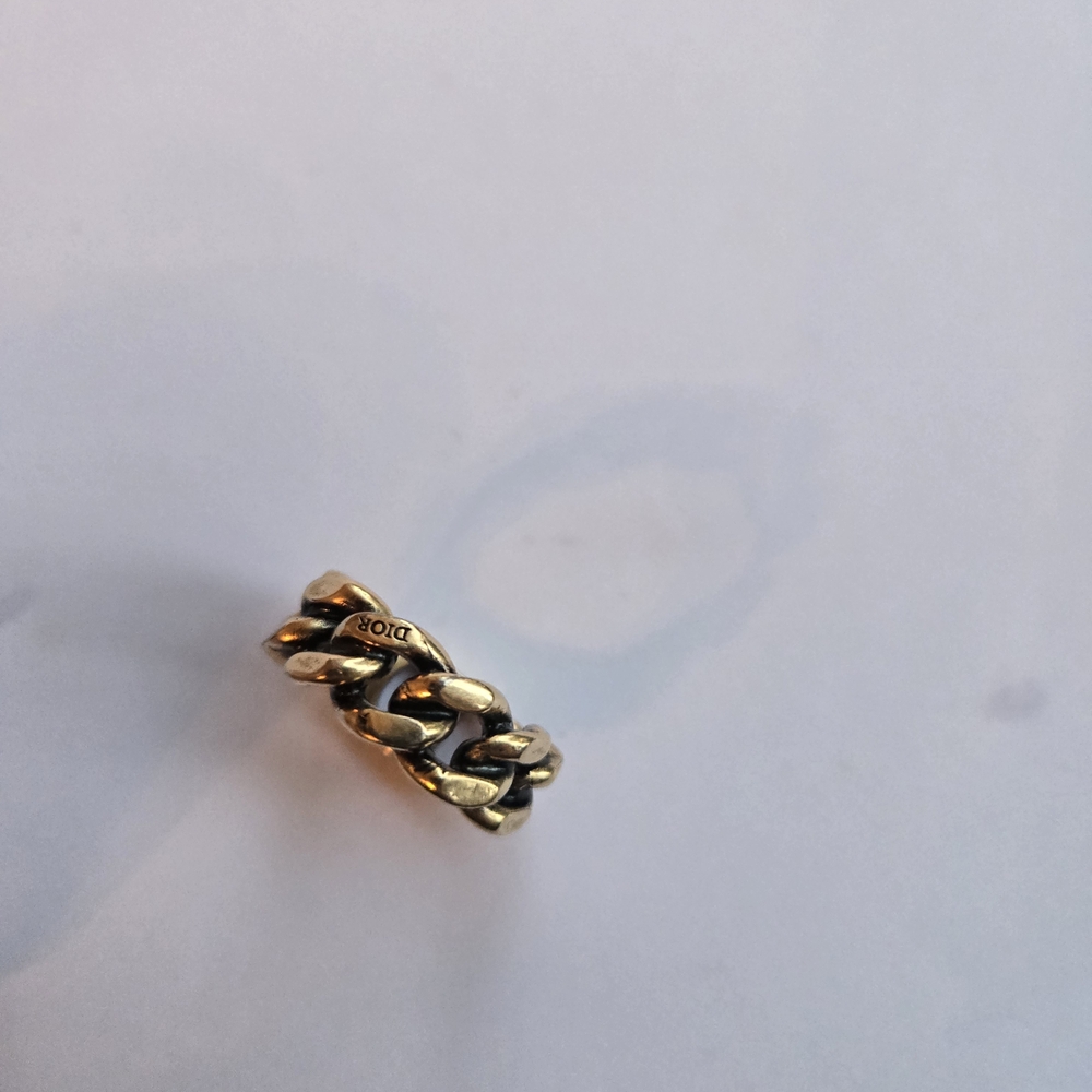 DIOR MONRAIGNE Link 30 Gold Chain Link Ring - Picture 10 of 10